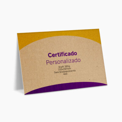 CERTIFICADO EM KRAFT 280g